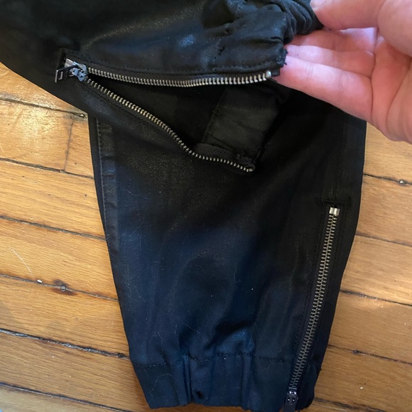 7 for All Mankind Darted Waxed Joggers - Picture 7 of 14